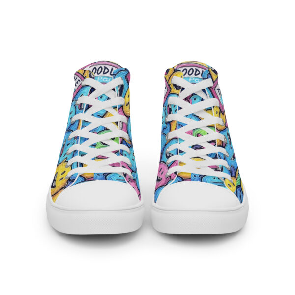 UK_Paris “DOODLE” High-Top Canvas Trainers - Image 13